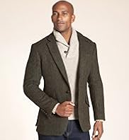 Luxury Harris Tweed Pure Wool Herringbone Woven Jacket