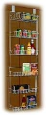 Trademark Global Overdoor Storage Basket Rack (5')