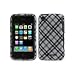 Speck Products IPH3G-FTD-PLDWH iPhone 3G Fitted Case (Black Tartan Plaid)