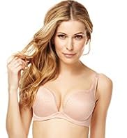 Faux Snakeskin Print Sweetheart Push-Up A-DD Bra