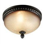 Kenroy Home - 91667ORB: Ponte Vedra 3 Light Flush Mount - Oil Rubbed Bronze Finish