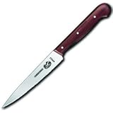 Forschner / Victorinox Utility Steak Knife, 4 3/4 in Wavy, Rosewood Handle, Pointed Tip Model 40003