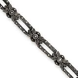 Sterling Silver Marcasite Bracelet QH1038-7.5