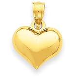 14k Puffed Heart Pendant