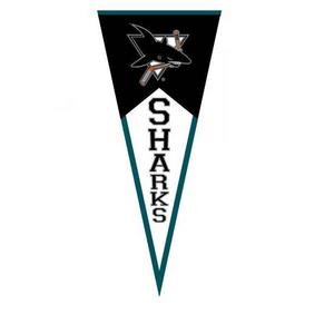 Buy San Jose Sharks Classic Wool Blend Pennant by WINNING STREAK SPORTS