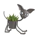 Chihuahua Dog Metal Planter&nbsp;