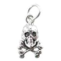 Little Skull & Crossbone Charm in Sterling Silver, #9890