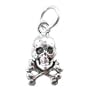 Little Skull & Crossbone Charm in Sterling Silver, #9890