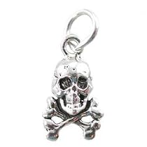 Little Skull & Crossbone Charm in Sterling Silver, #9890