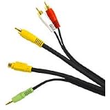 Cables To Go - 27992 - 12ft Value Series S-Video + Audio to 3 RCA Cable (Black)