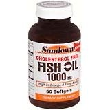 Fish Oil 1000 mgCholesterol Free Softgel,by Sundown-60
