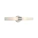 George Kovacs Lighting Two Light Bath Bar P5042-077, Chrome Finish with Case Etched Opal Glass