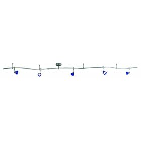 Eurofase KIT-5KMT-34 Komet 5-Light Track Kit, Platinum Frost Blue