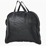 Embassy Italian Stone Design 46 Black Genuine Buffalo Leather Garment Bag