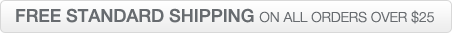 Free Standard Shipping On all orders over $25