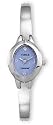 Timex 24761 Silver-Tone Women's Dress Watch with Blue Face & Genuine Diamond