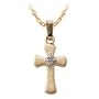 14kt. Gold, Children's Diamond Cross Pendant