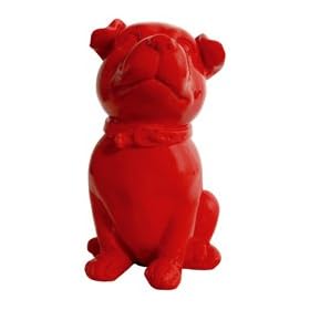 Tirelire chien rouge