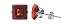 Sterling Silver 3 MM Square Princess Cut Garnet Cubic Zirconia Stud Post Earrings