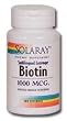 Biotin 1000 Orange 1000 mcg By Solaray - 100 Lozenges