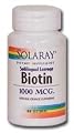 Solaray - Biotin Orange Flavoring, 1000 mcg, 100 lozenges