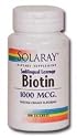 Solaray - Biotin Orange Flavoring, 1000 mcg, 100 lozenges