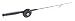 Current's Tackle Ice Fishing Rod and Reel Black
