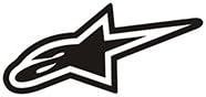 Black Alpinestars Decal