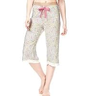 Limited Collection Pure Modal Floral Cropped Pyjama Bottoms