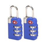 Lewis N. Clark TSA 3-dial Combo Lock/2 pack