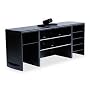 Buddy Products 1120-4 Steel desk space saver, adjustable shelves, 47w x 12-1/2d x 18-1/2h, black