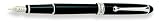 18101 AURORA 810/C-F SMALL FOUNTAIN PEN W/NIKARGENTA TRIM Fine Nib