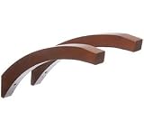 16 Inch Angled Wood Shelf Brackets - Red Mahogany