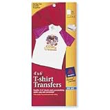 Avery 4 x 6 InkJet T-Shirt Transfers - 8 Sheets