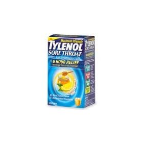 Tylenol Sore Throat Maximum Strength Adult Acetaminophen Liquid, Honey Lemon - 8 fl oz