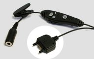 MP3 Stereo Hands-free/ Headset Audio Adaptor for Sony-Ericsson Z520a - Switch MP3 stereo handsfree to cell phone handsfree
