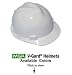 MSA V-Guard Women Hard Hats with Pin Lock Suspensions - Size Small, White