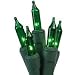 Mini Green Christmas Light Set, 100 Lights
