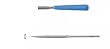 GROBET SWISS NEEDLE FILES 6-1/4 INCH 1/2 ROUND CUT 4 WITH HANDLES