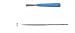 GROBET SWISS NEEDLE FILES 6-1/4 INCH 1/2 ROUND CUT 4 WITH HANDLES