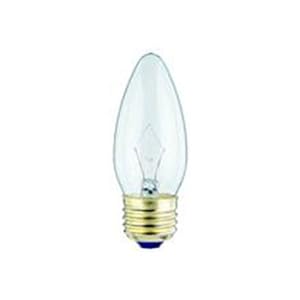 40 Watt Torpedo Shape Light Bulb Medium (Standard) Base Clear Long Life Incandescent by Sli Lighting