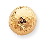 14k Hammered Half Ball Post Earrings
