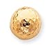 Jewelry : 14k Hammered Half Ball Post Earrings