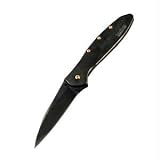 K.O. Leek, Black Handle w/Gold Accents, Plain