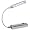www.leseleuchte.com - LED Leselampe Kunstoff silber mit 5 wei�en LEDs (mit USB-Anschluss f�r Tastaturbeleuchtung)