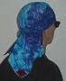 Skulldana Blue Tie Die Headwear