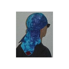 Skulldana Blue Tie Die Headwear