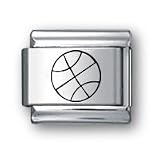 Body Candy Italian Charms Laser BASKETBALL