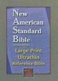 NASB Large Print Ultrathin Reference Bible (Black, Bonded Leather)