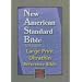 NASB Large Print Ultrathin Reference Bible (Black, Genuine Leather)